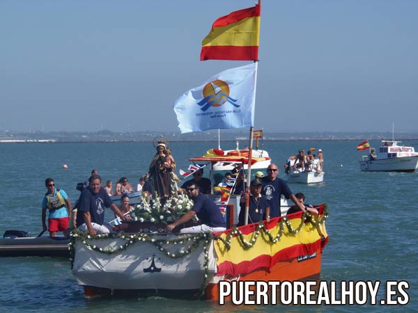 La Procesión Marinera recorrió las aguas puertorrealeñas un año más