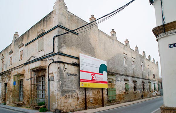 Casa de las Columnas de Puerto Real, en recuperación.