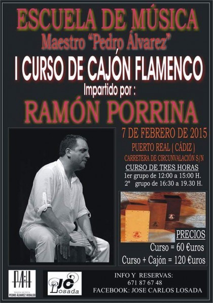 Curso de Cajón flamenco impartido por Ramón Porrina en Puerto Real Puerto Real Hoy