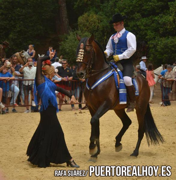 Acto del programa ecuestre de la Feria de Puerto Real.
