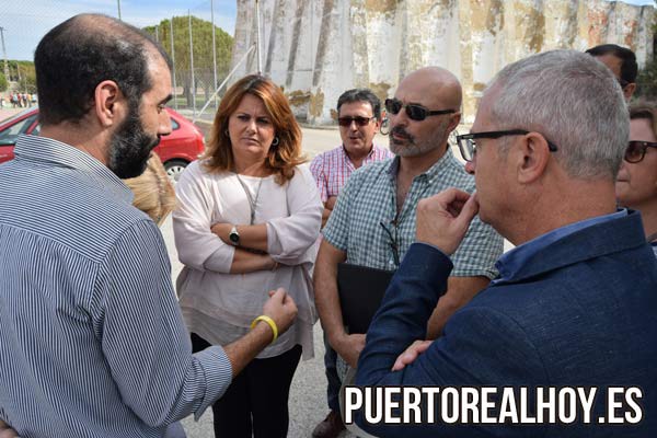 José Manuel Candón con Antonio Romero y el ex Delegado de Educación en Cádiz, Juan Luis Belizón.