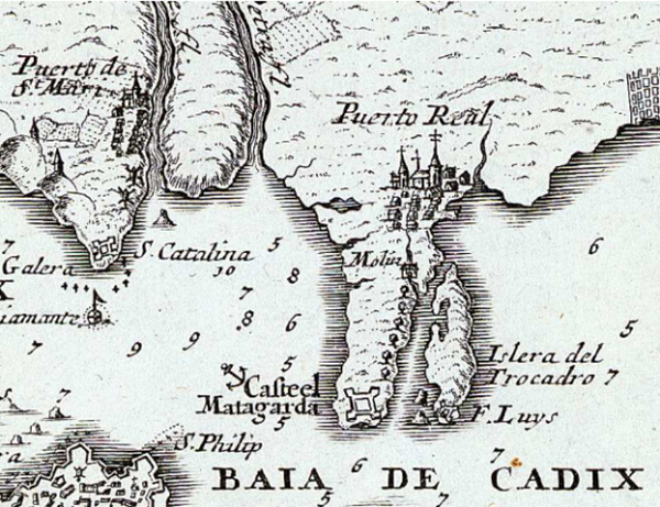 Mapa de la Isla del Trocadero.