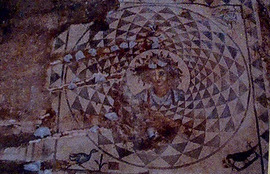 Mosaico de Baco en Puerto Real.