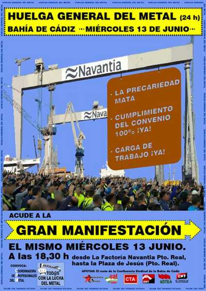 Los Sindicatos convocan una huelga en el sector del metal para el ...