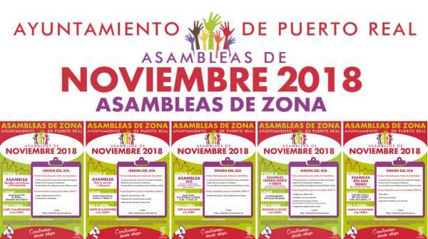Asambleas del Mes de Noviembre en Puerto Real.