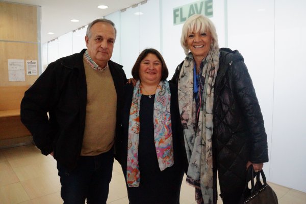VIcente Fernández y Teófila Martínez con Ana Vanesa Feria.