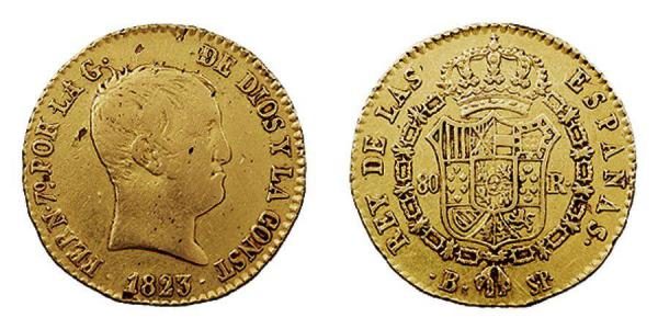 Monedas de Fernando VII, rey constitucional