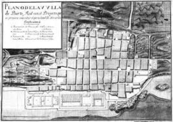 Plano histórico de Puerto Real