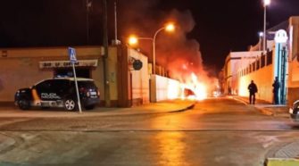 Incendio en la calle Rosario