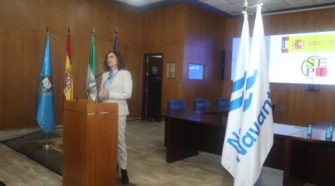 Mª Jesús Montero, ministra de Hacienda, en su visita a Navantia San Fernando.