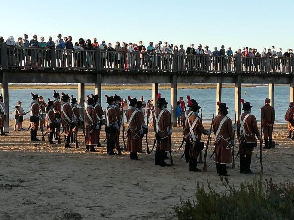 Recreacion de la Batalla del Trocadero en 2022.