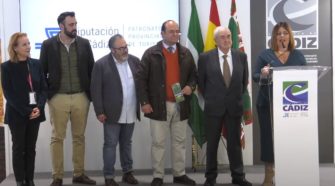 Elena Amaya en la presentación de Puerto Real en FITUR 2023