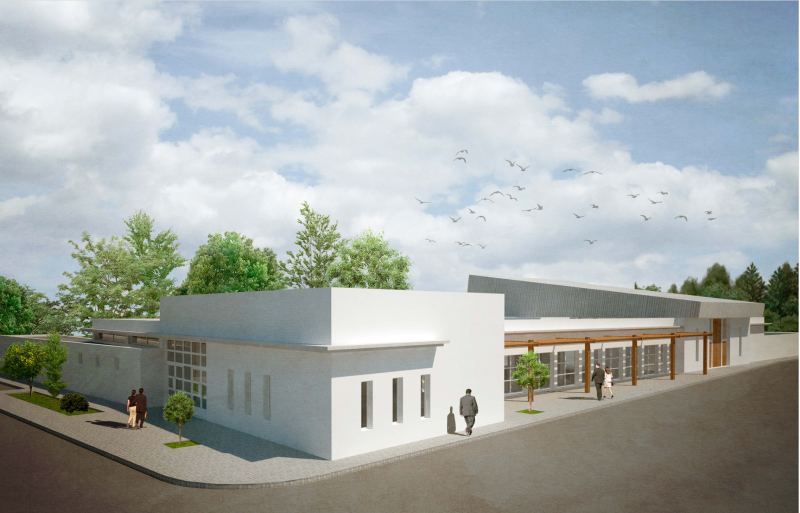 Imagen de las obras para el Cementerio de Puerto Real