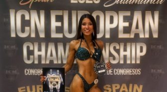 Emma Zurita, con la medalla de subcampeona de Europa de ICN