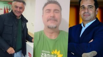 Federico Fernández (PSOE), Juan Carlos Romero (Sumar) y Pedro Gallardo (PP)