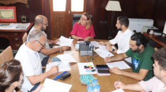 Junta de Portavoces para cooperar ante el incendio en Las Canteras