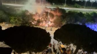 Imagenes del incendio en el Río San Pedro