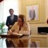 Aurora Salvador junto al Alcalde de Cádiz, Bruno García