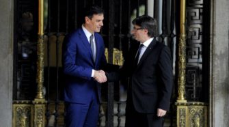 Pedro Sánchez y Carles Puigdemont