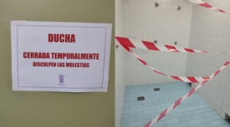 Estado de los vestuarios de la Sala de Barrio de las 512