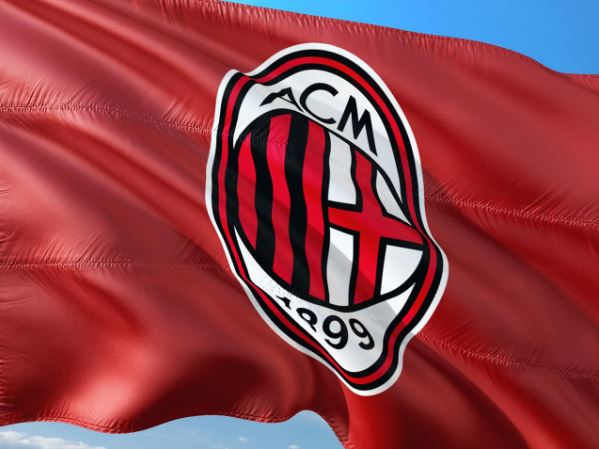 Bandera del AC Milán.