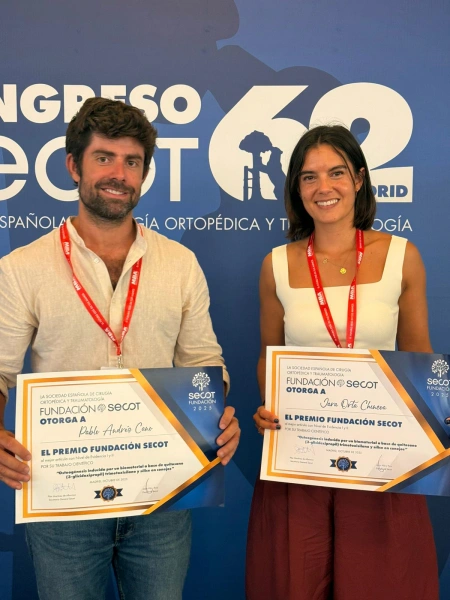 La Doctora Orta con su cotutor del artículo, el Dr. Pablo Andrés Cano.