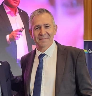 Eloy Calderón, empresario puertorrealeño y coordinador de 100x100 Unidos Puerto Real.
